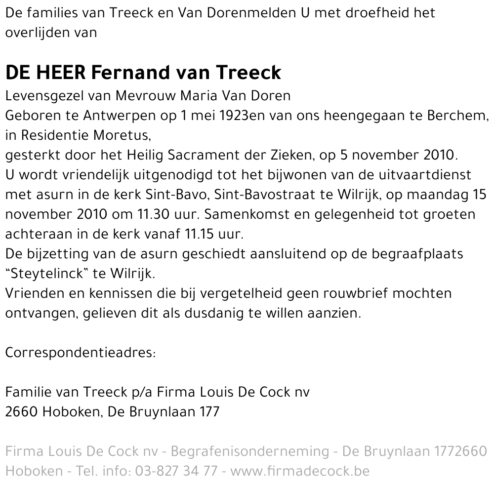 Fernand van Treeck