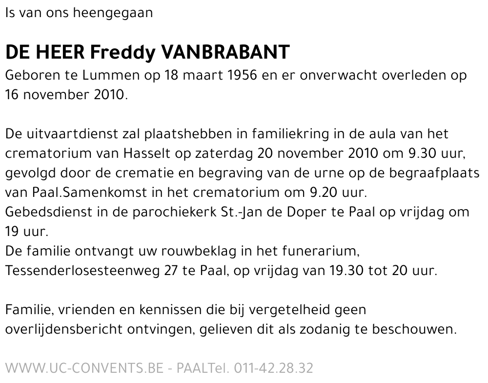 Freddy Vanbrabant