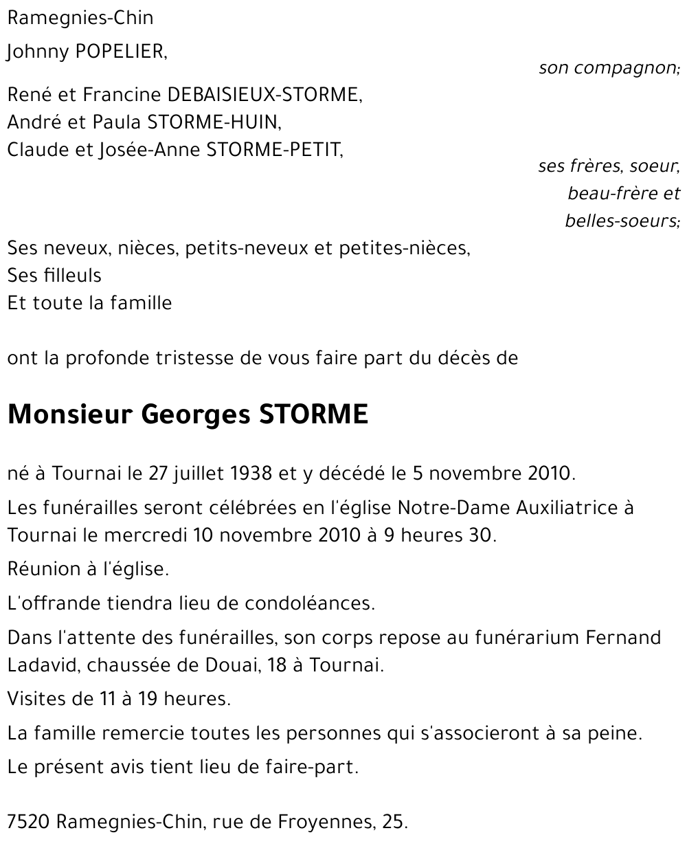 Georges STORME