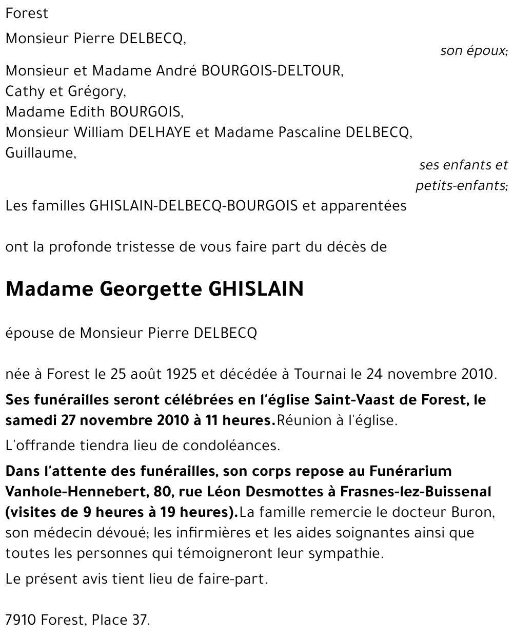 Georgette Ghislain