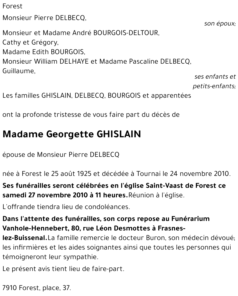 Georgette Ghislain