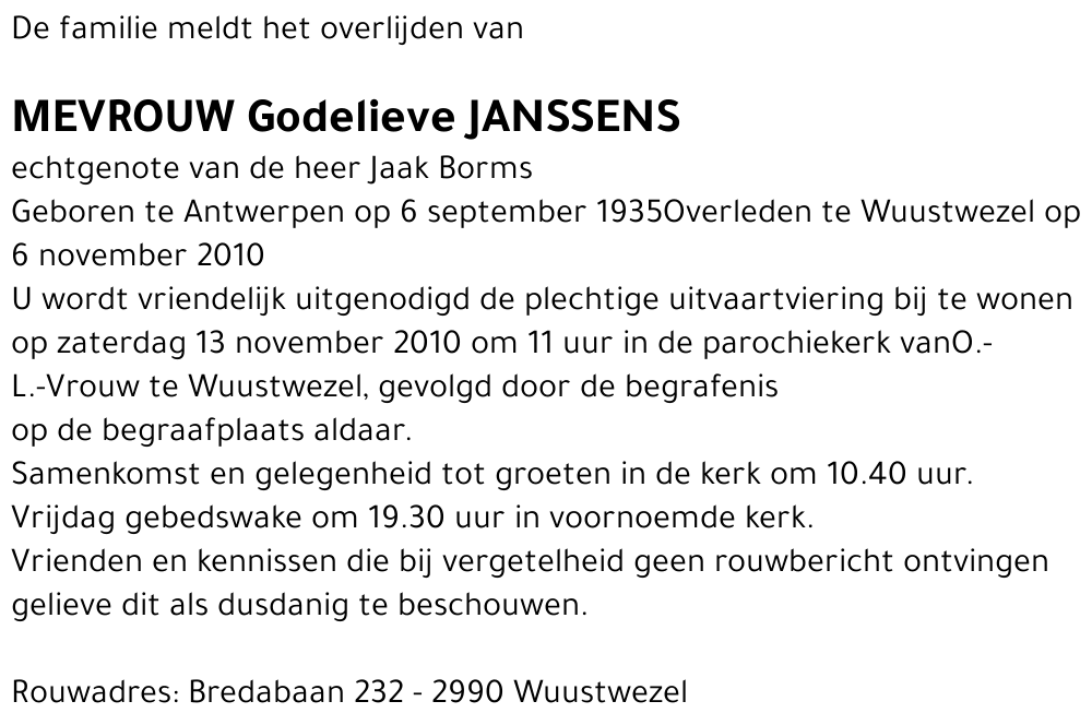 Godelieve Janssens