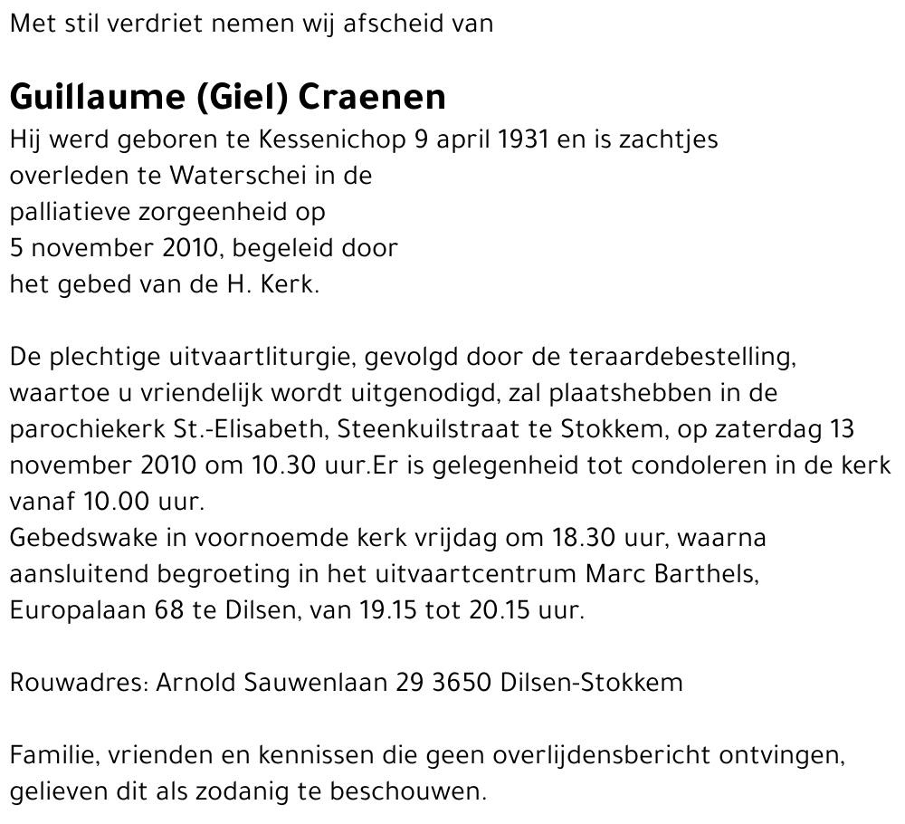 Guillaume (Giel) Craenen