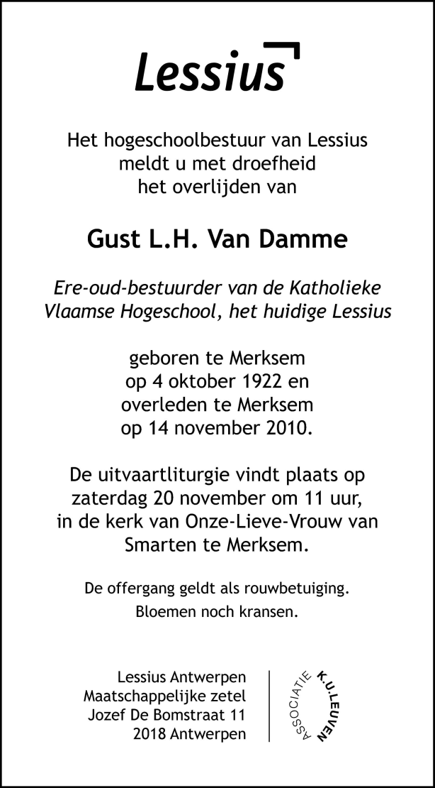Gust L.H. Van Damme