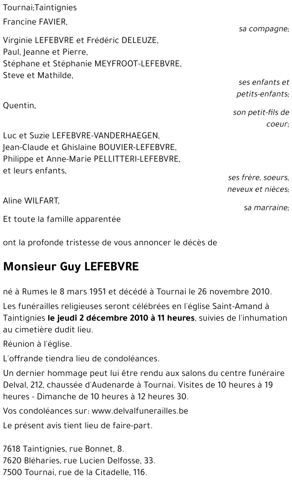 Guy LEFEBVRE