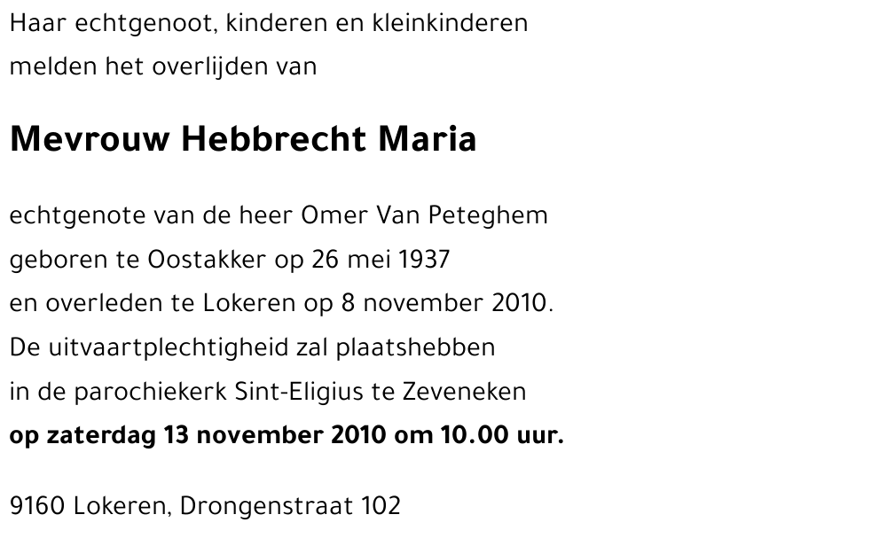 Hebbrecht Maria