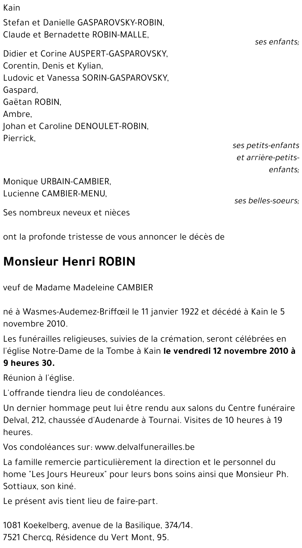 Henri ROBIN