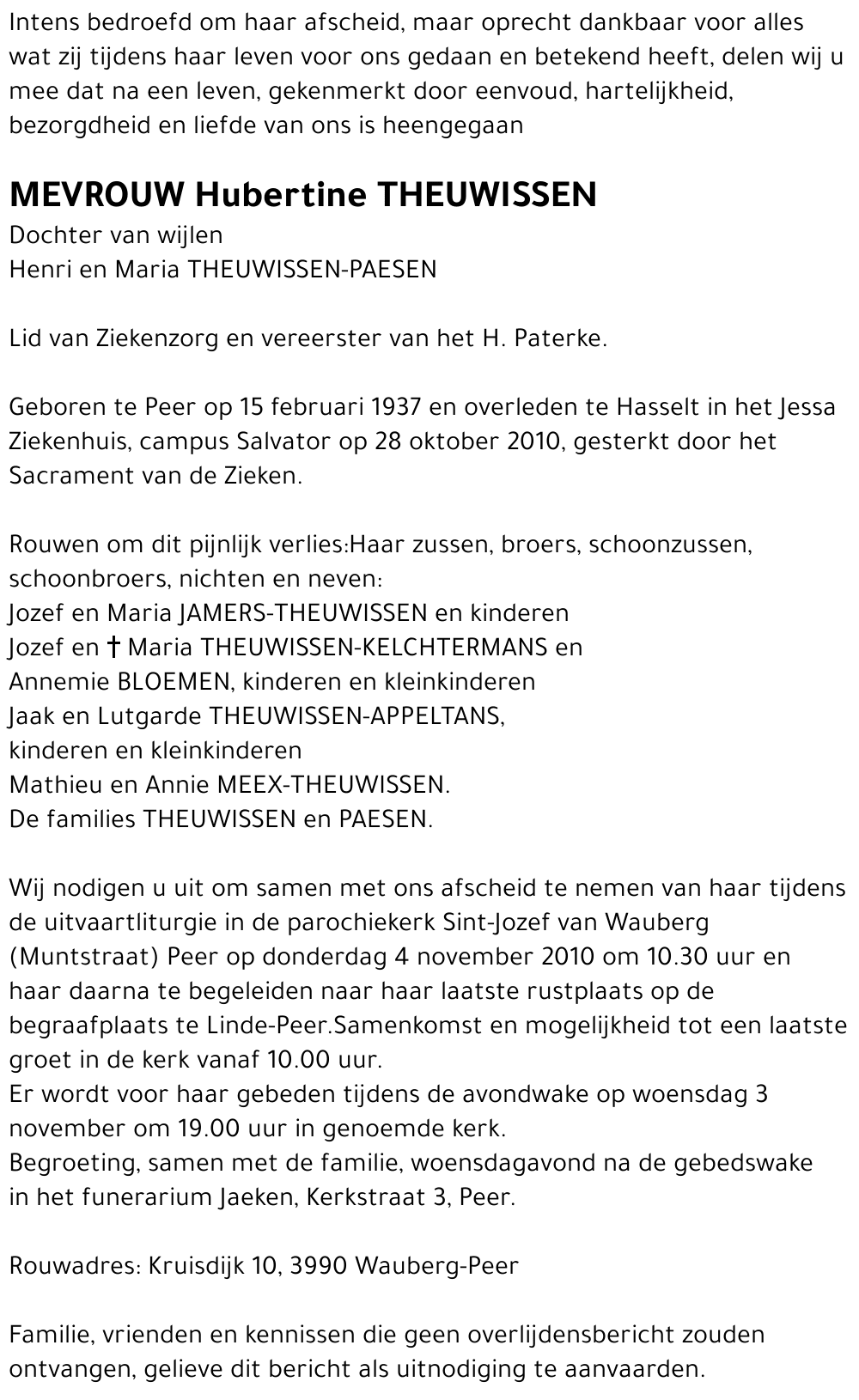 Hubertine THEUWISSEN