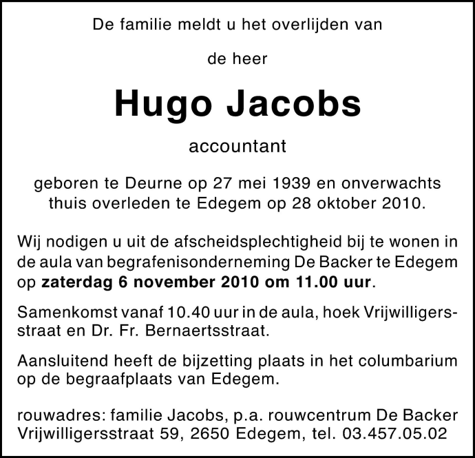 Hugo Jacobs