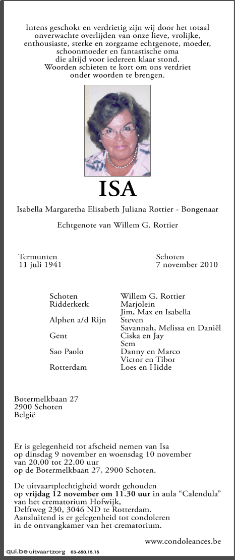 Isa Rottier-Bongenaar