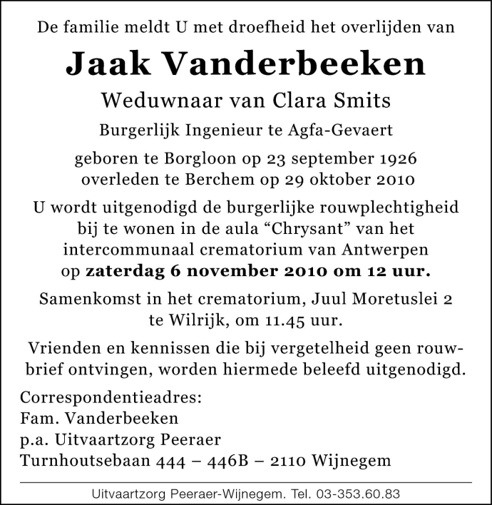 Jaak Vanderbeeken