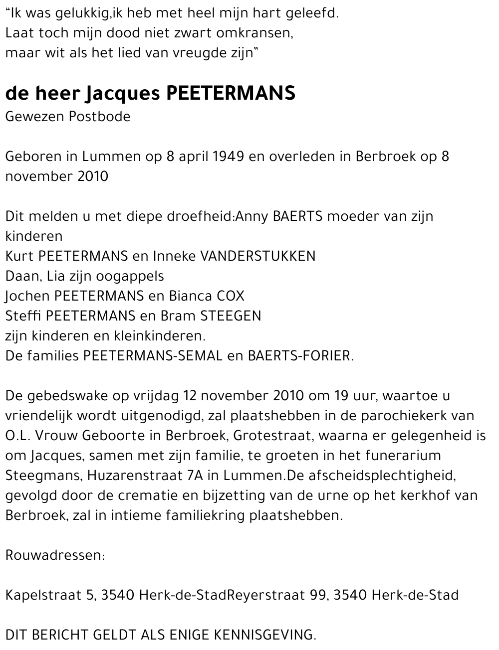Jacques Peetermans