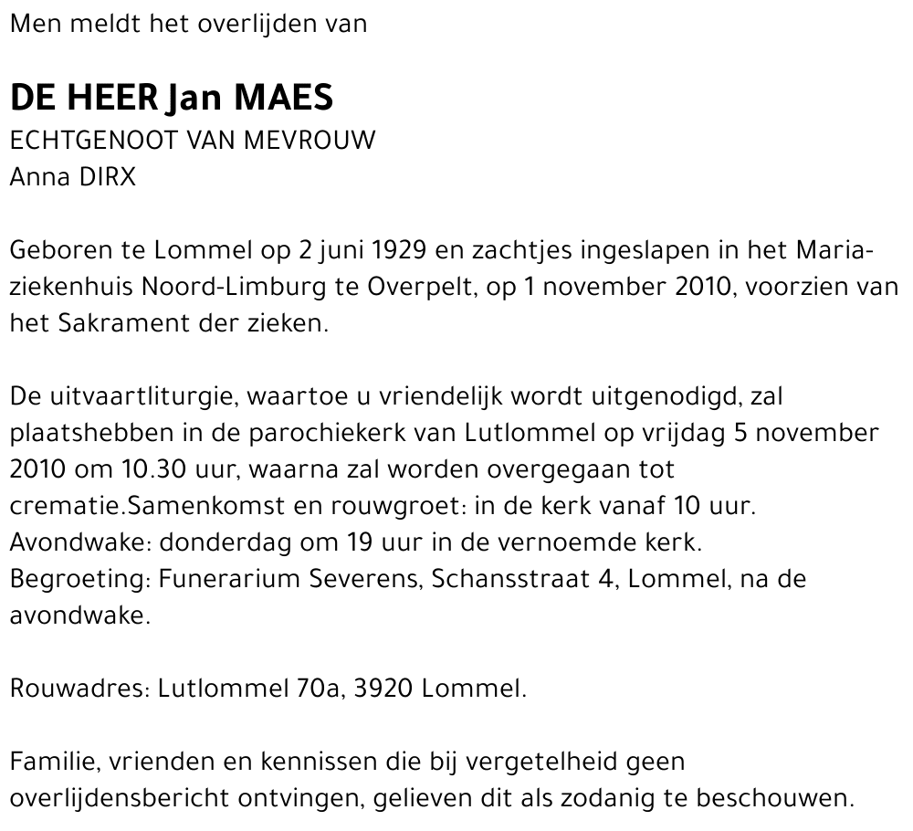 Jan Maes