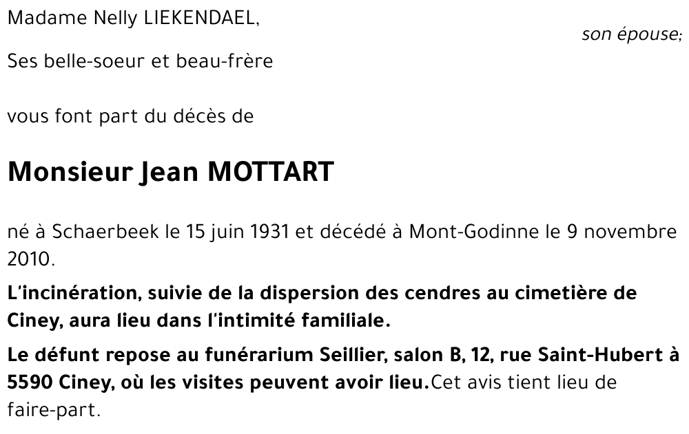 Jean MOTTART