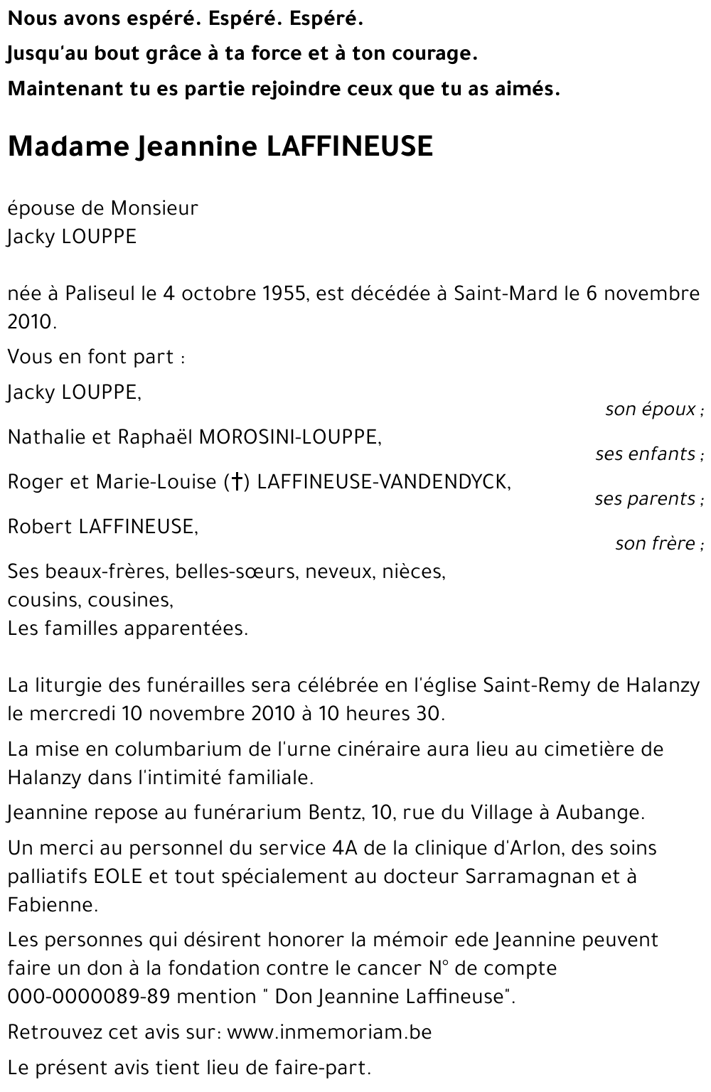 Jeannine LAFFINEUSE