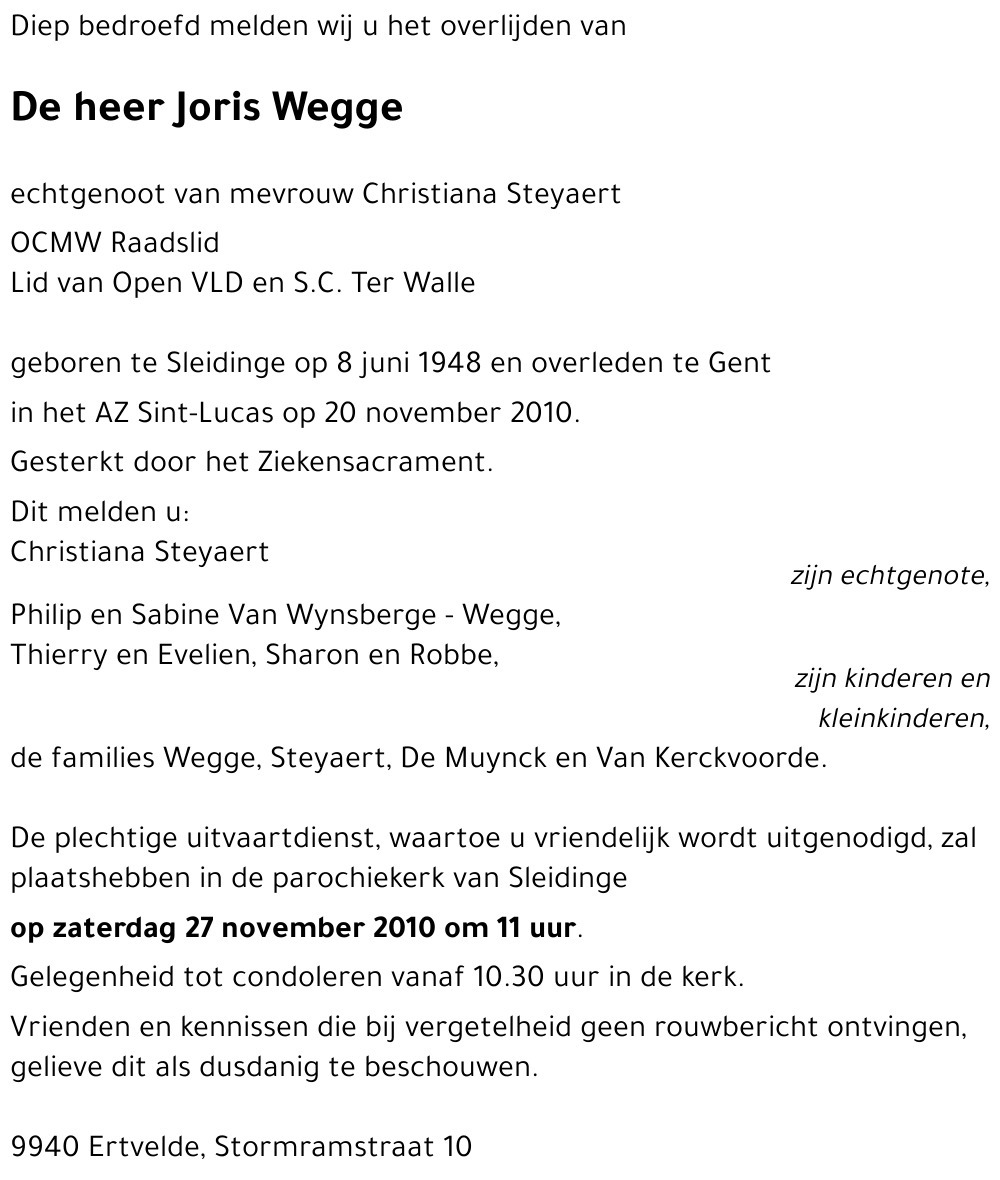 Joris Wegge