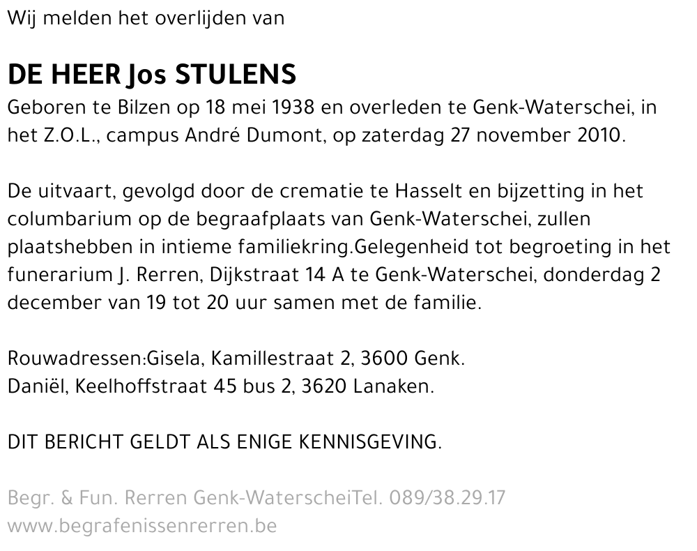 Jos Stulens