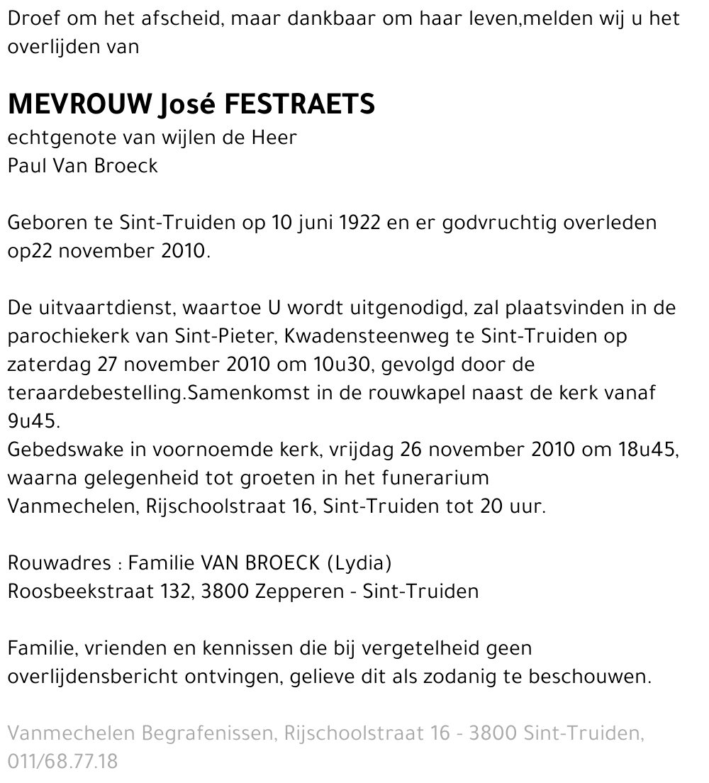 josé FESTRAETS