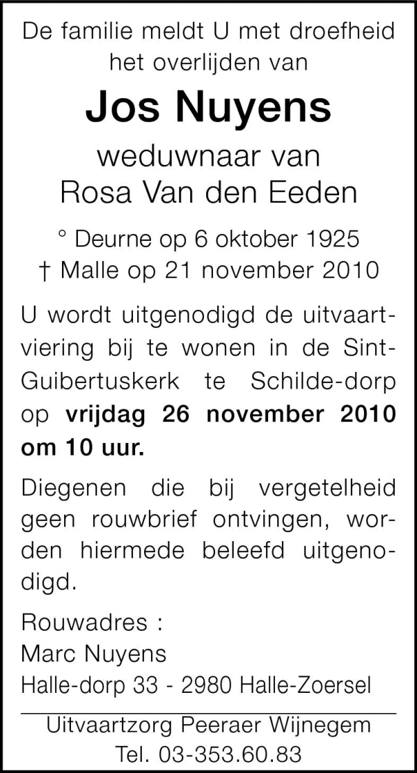 Josephus NUYENS