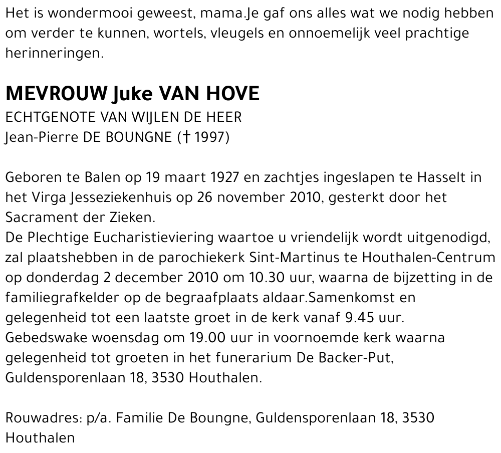Juke VAN HOVE