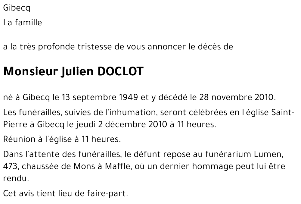 Julien DOCLOT