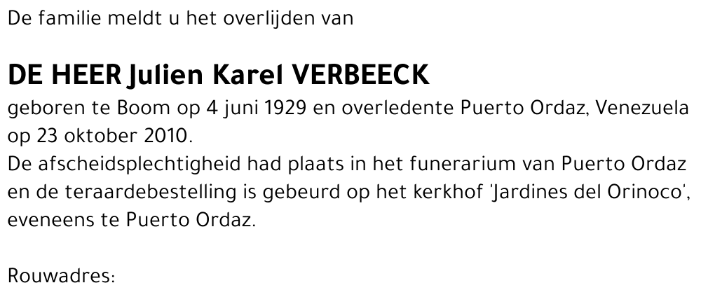 Julien Karel Verbeeck