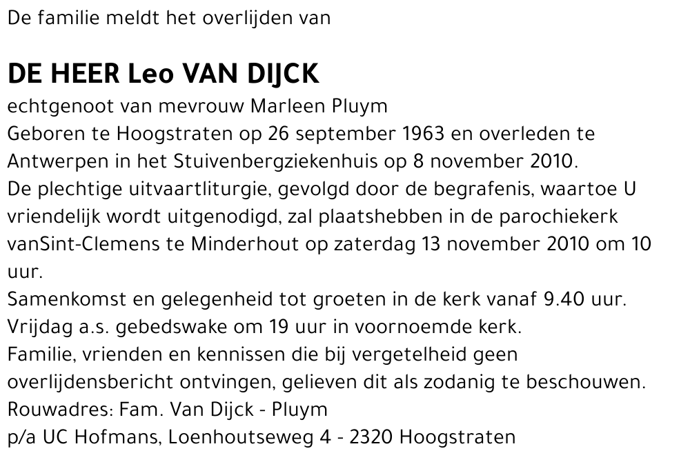 Leo Van Dijck