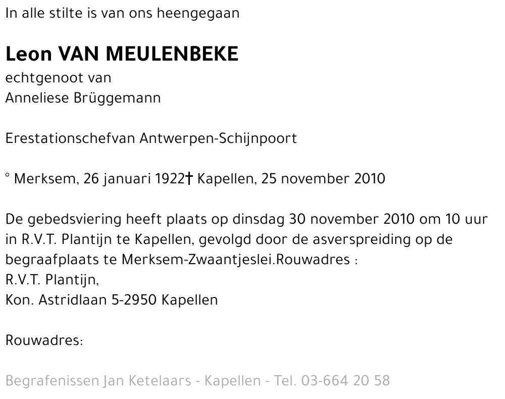 Leon Van Meulenbeke