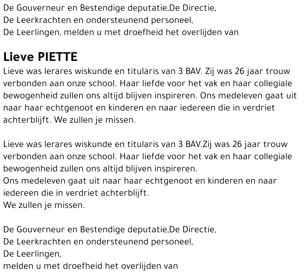 Lieve Piette