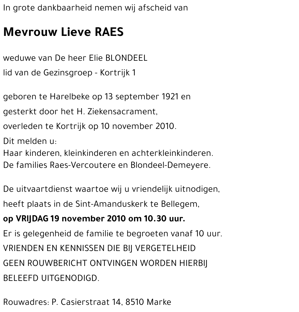 Lieve RAES