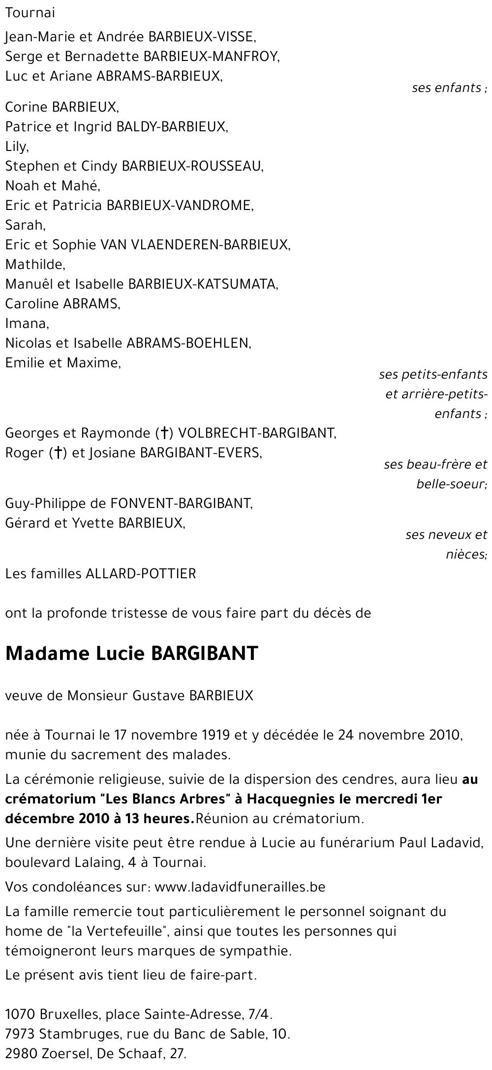 Lucie BARGIBANT