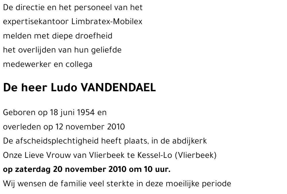 Ludo VANDENDAEL