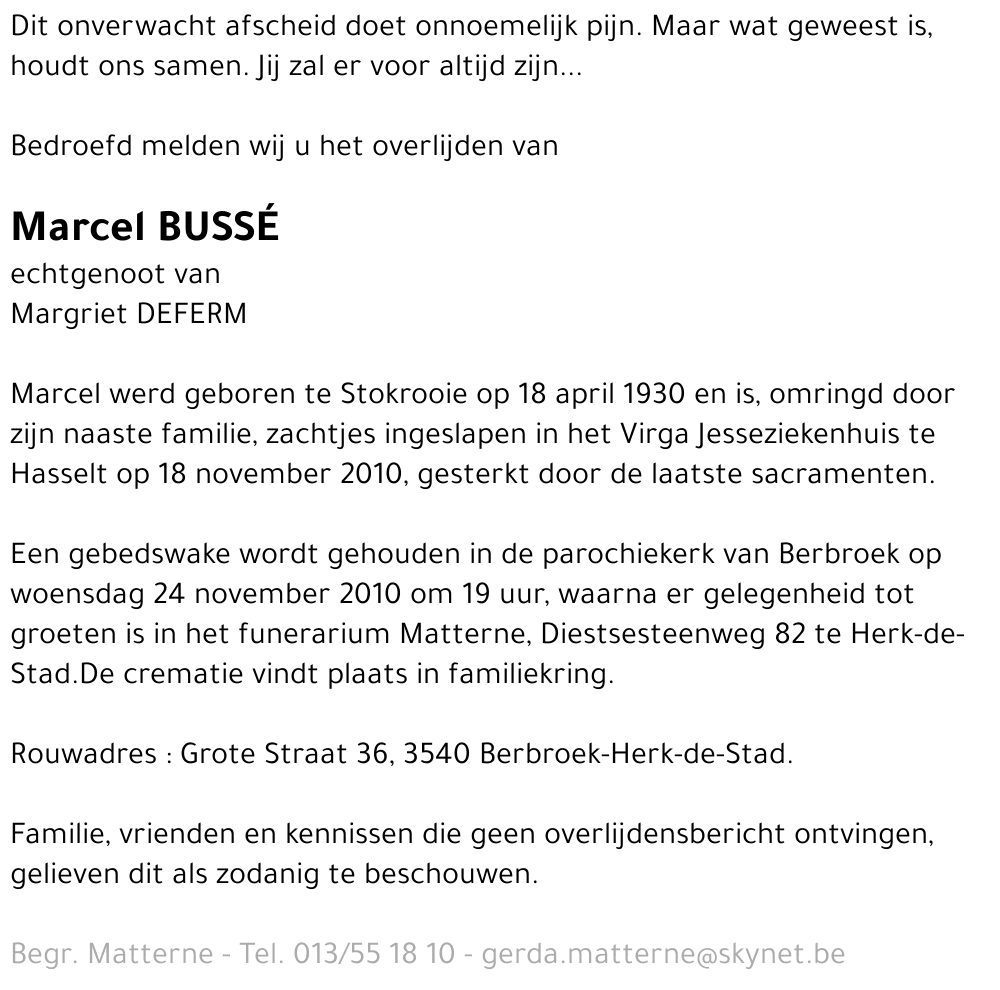 Marcel Bussé