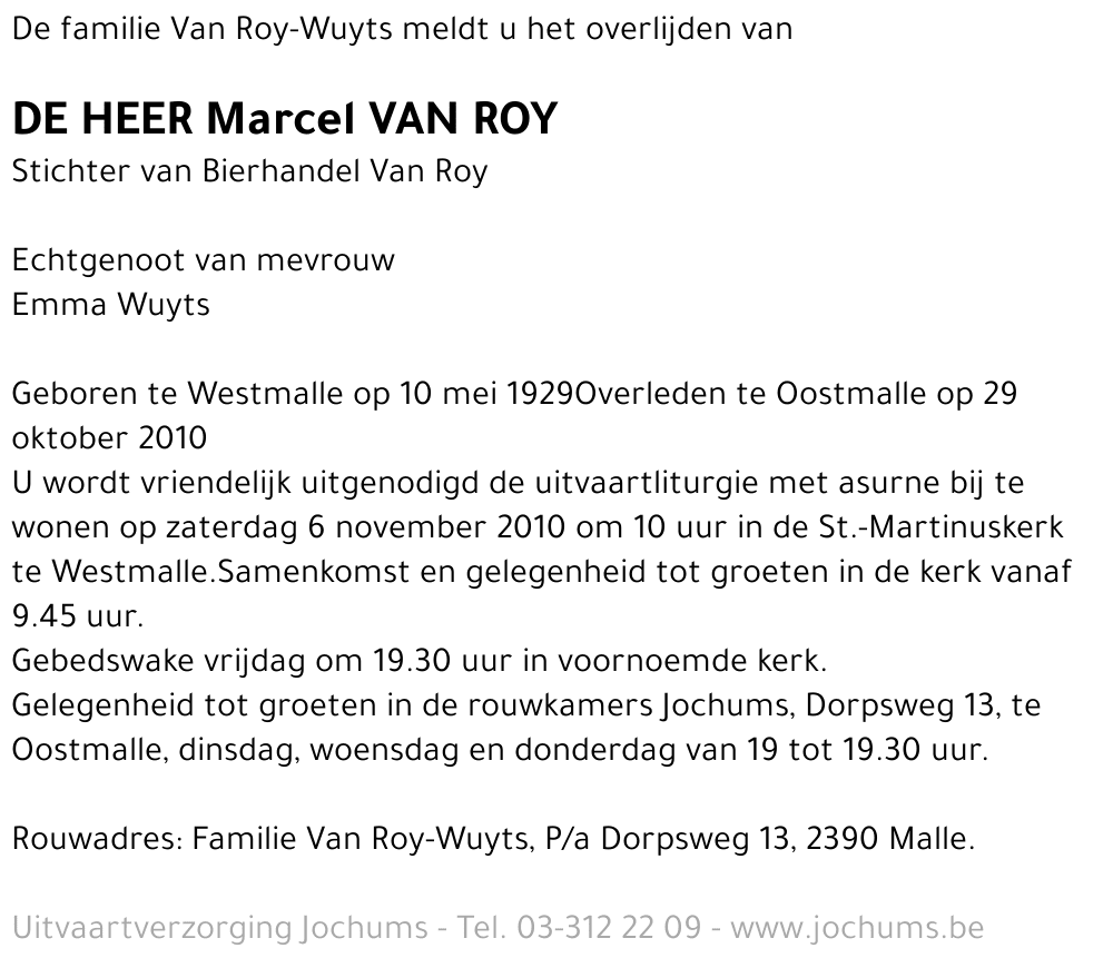 Marcel Van Roy