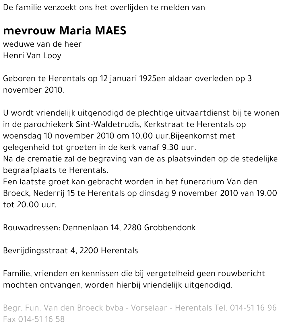 Maria Maes