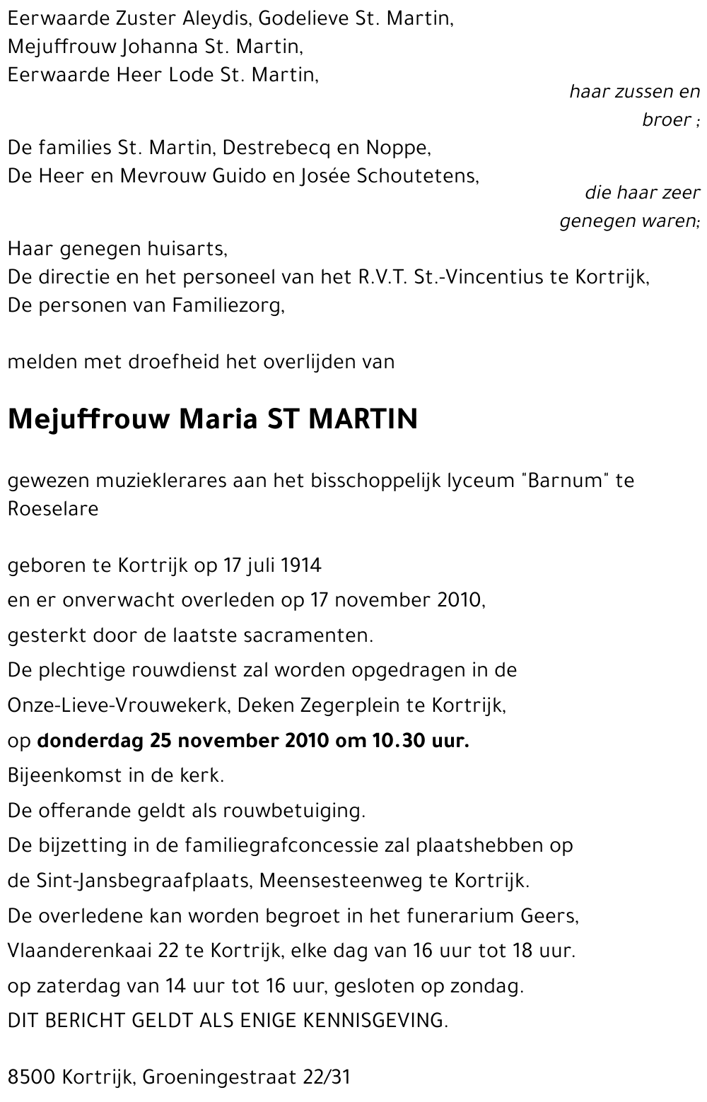 Maria ST MARTIN