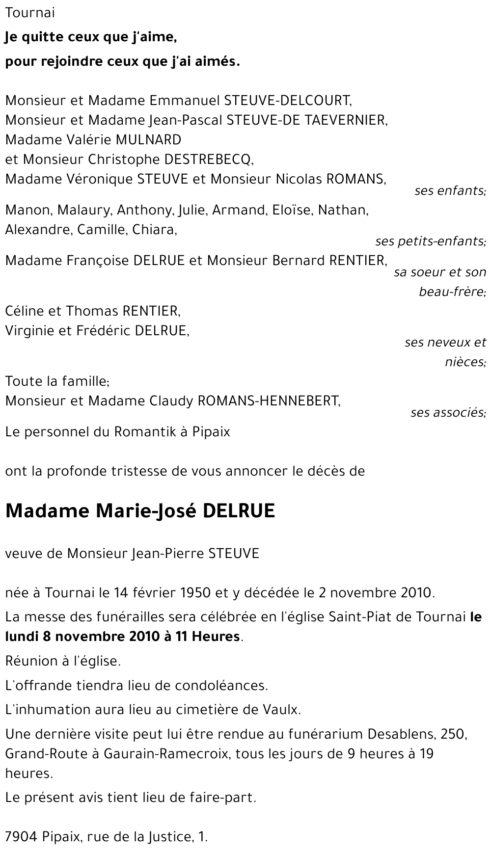 Marie-José DELRUE