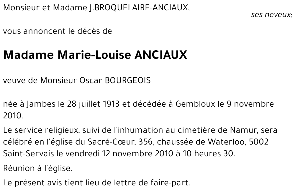 Marie-Louise ANCIAUX