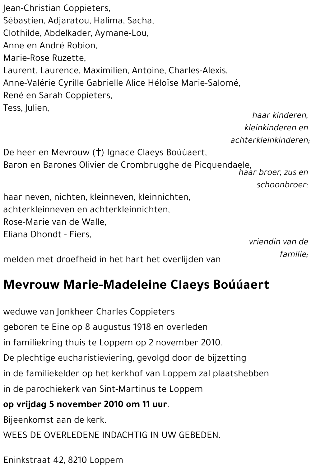Marie-Madeleine Claeys Boúúaert