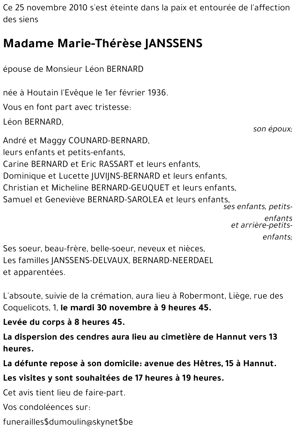 Marie-Thérèse JANSSENS