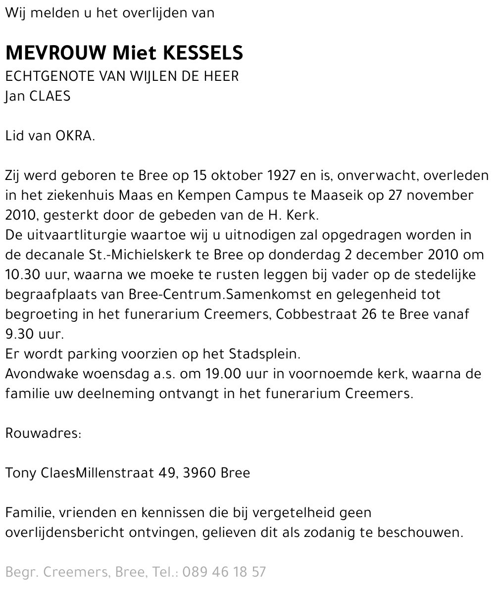 Miet Kessels