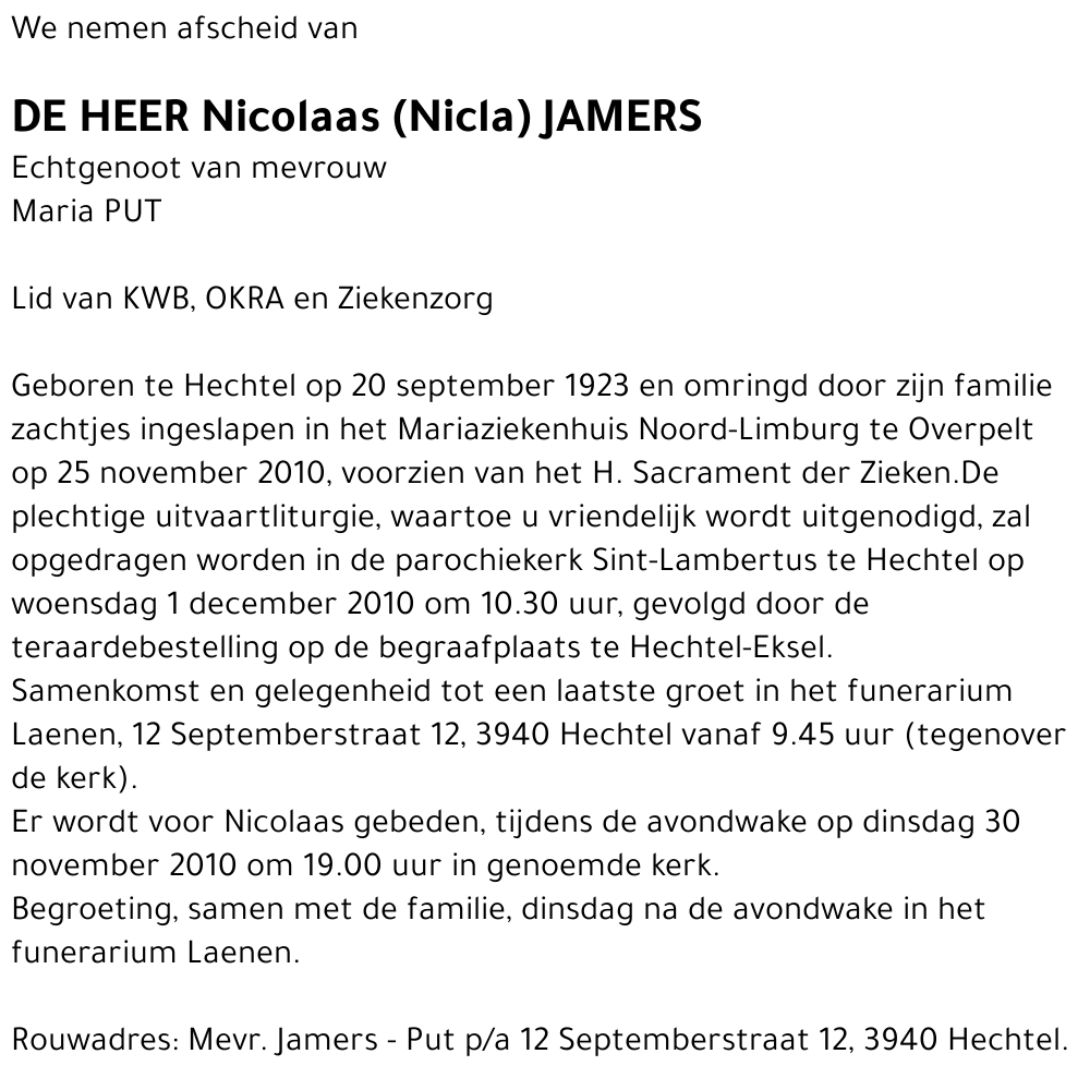 Nicolaas Jamers