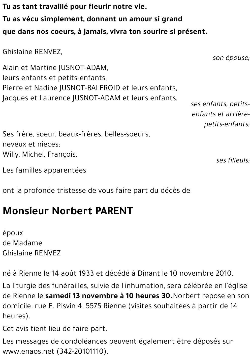 Norbert PARENT