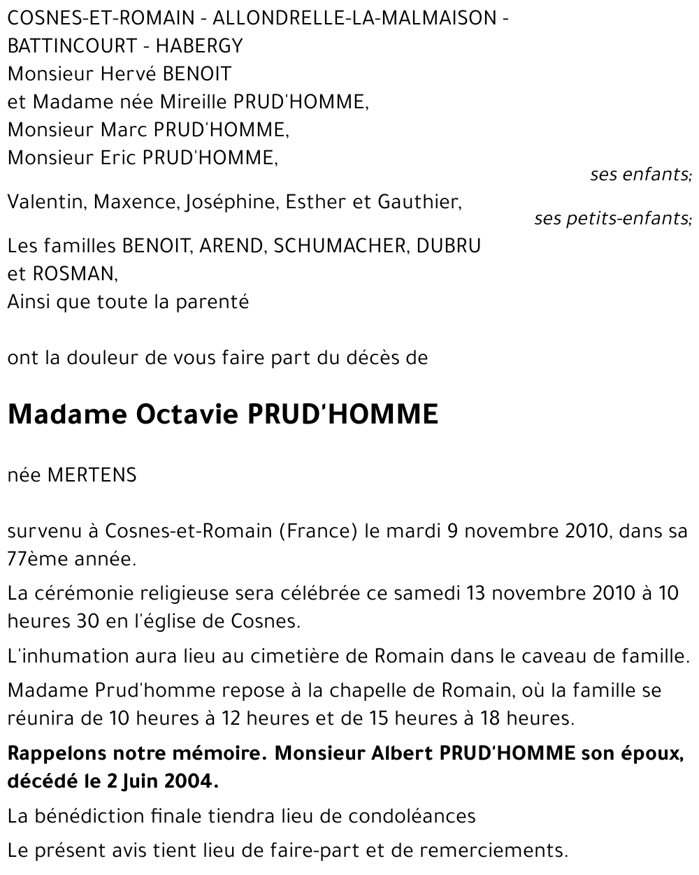 Octavie PRUD'HOMME