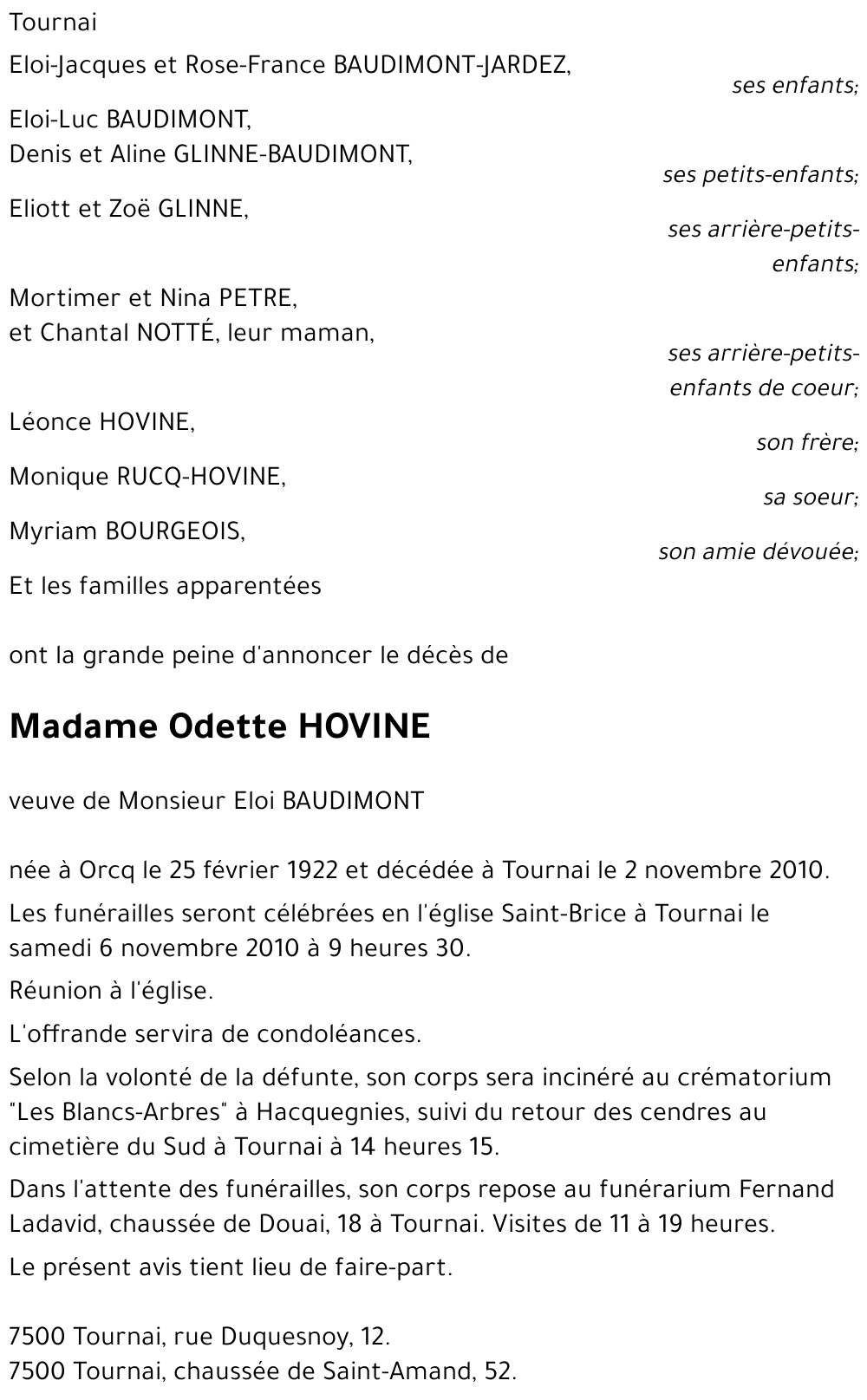 Odette HOVINE