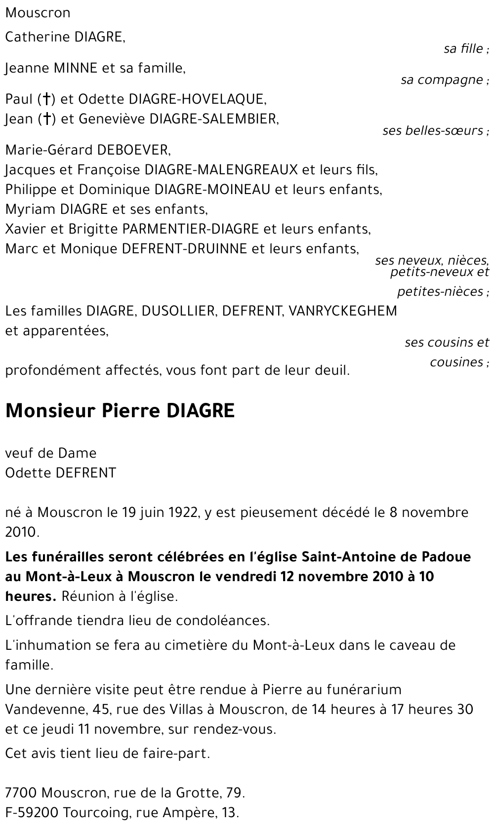 Pierre DIAGRE