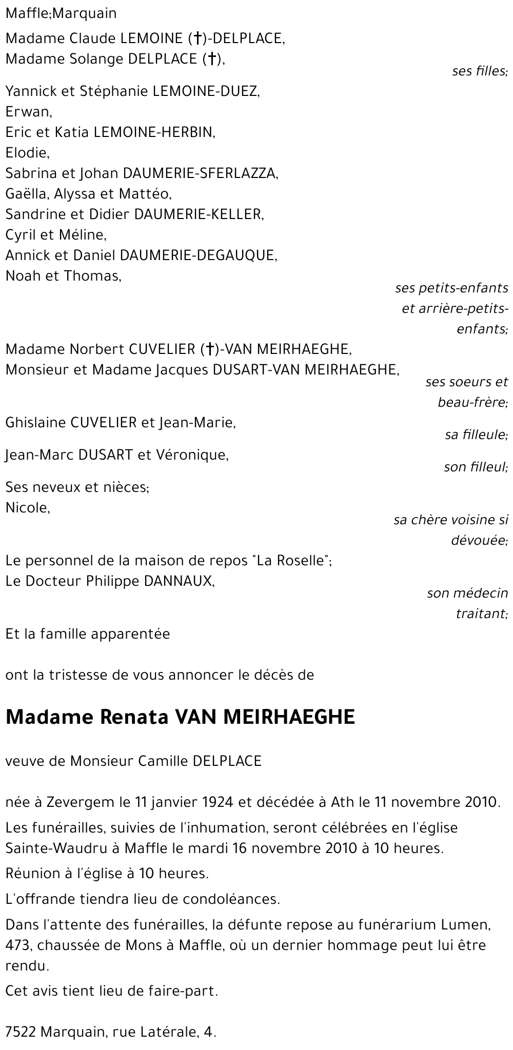 Renata Van Meirhaeghe