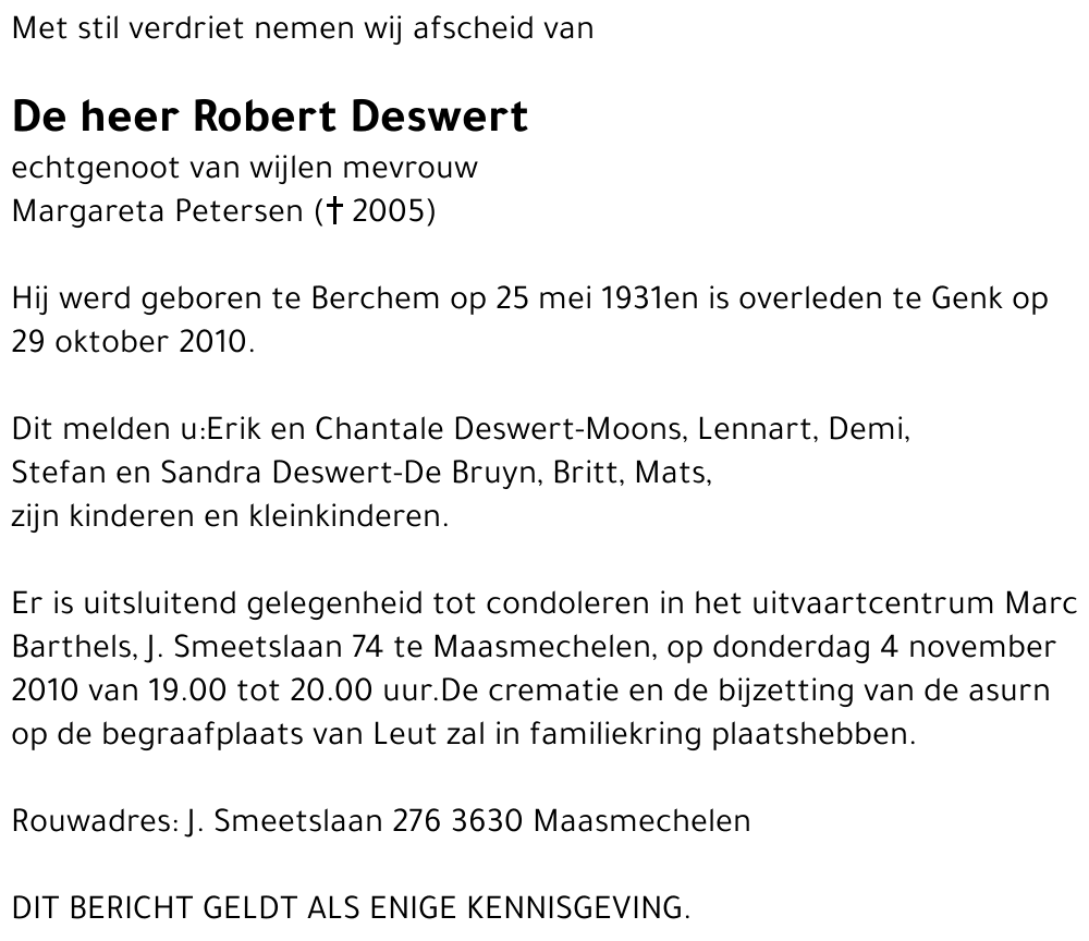 Robert Deswert