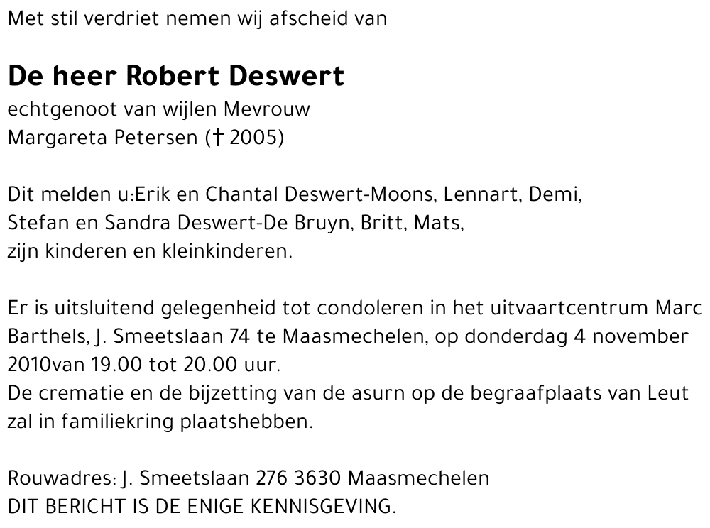 Robert Deswert