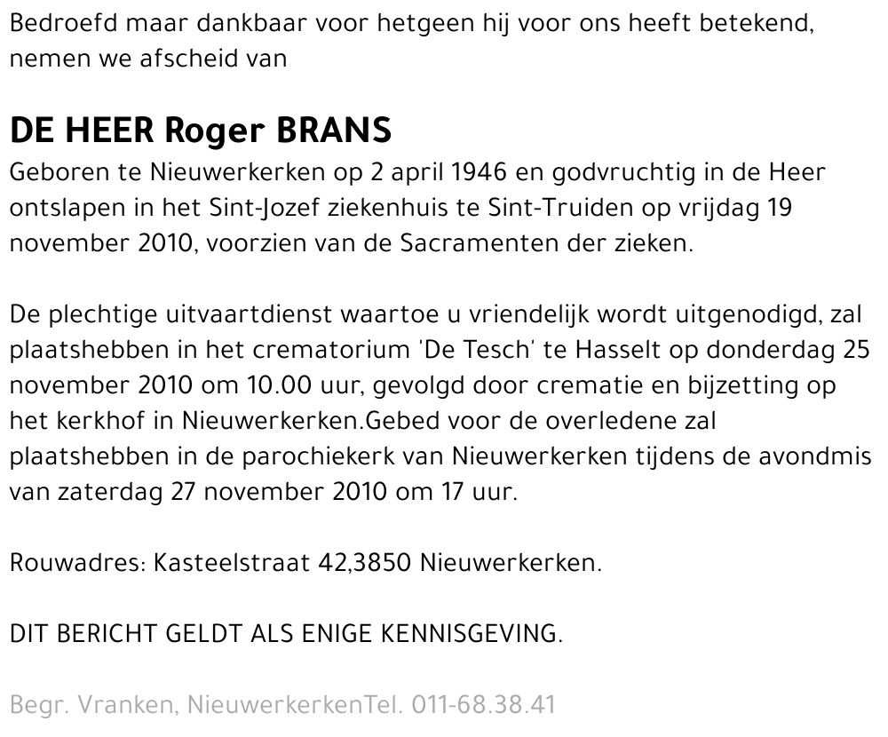 Roger Brans